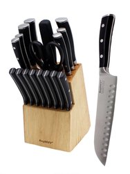 18Pc Triple Riveted Knife Block Set