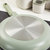 Balance Non-stick Ceramic Sauté Pan (Long Handle) 10.25", 3.1qt. With Glass Lid, Recycled Aluminum, Sage