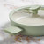 Balance Non-stick Ceramic Sauté Pan (Long Handle) 10.25", 3.1qt. With Glass Lid, Recycled Aluminum, Sage