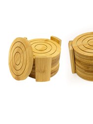 Bamboo 14 Pieces Coaster Set