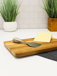 Bamboo 2Pc Wavy Board & Aaron Probyn Cheese Knife Set