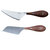 Bamboo 3Pc Long Two-Toned Board and Aaron Probyn Cheese Knives Set