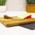 Bamboo 3Pc Rectangle Two-Toned Cutting Board and Aaron Probyn Cheese Knives