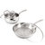 Belly Shape 12pc 18/10 Stainless Steel Cookware Set, Glass Lids