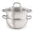 Belly Shape 18/10 Stainless Steel 9.5" Stockpot With Glass Lid 5.5Qt.