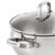 Belly Shape 18/10 Stainless Steel 9.5" Stockpot With Glass Lid 5.5Qt.