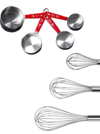 BergHOFF BergHOFF 7PC Stainless Steel Bake Set: 3PC Whisks & 4PC Measuring Cup Set product