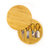 BergHOFF Bamboo 6pc Round Covered Cheese Board Set, with 4 Tools, 8.7x1.5"