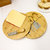 BergHOFF Bamboo 6pc Round Covered Cheese Board Set, with 4 Tools, 8.7x1.5"