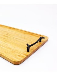 BergHOFF Bamboo Tray/Wrought Iron Handles, 15.5"