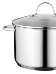BergHOFF Comfort 10" 18/10 Stainless Steel Covered Stockpot - Silver
