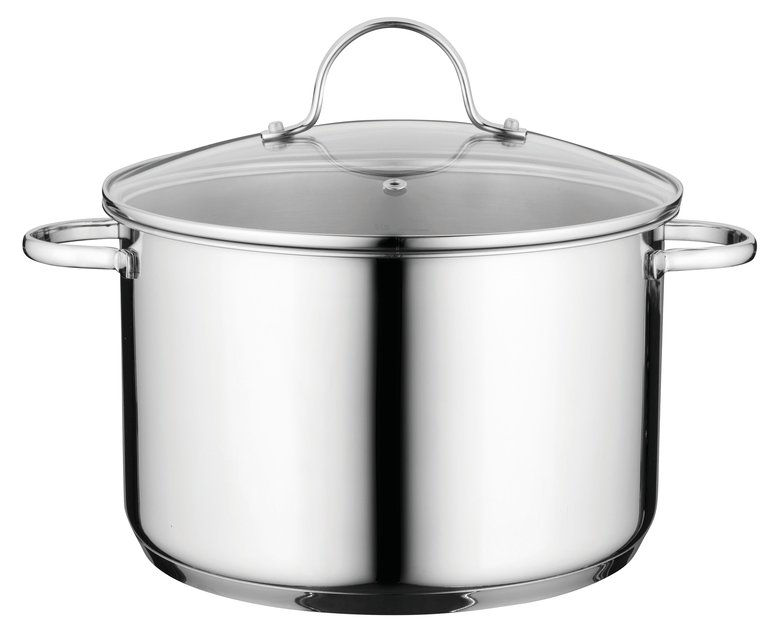 BergHOFF Comfort 10" 18/10 Stainless Steel Covered Stockpot - Silver