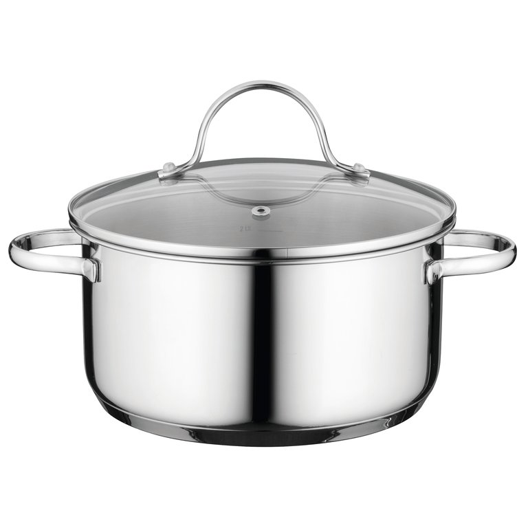 BergHOFF Comfort 7" Covered Dutch Oven 18/10 - Silver