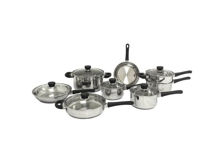 BergHOFF CooknCo 14Pc Stainless Steel Cookware Set