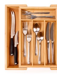 BergHOFF CooknCo Bamboo 6-Slot Expanding Flatware Organizer