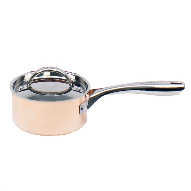 Berghoff Copper Tri-Ply 3 Qt. Covered Saucepan, Polished