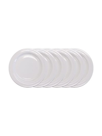 BergHOFF BergHOFF Elan 8.5" Porcelain Wide Rim Salad Plate, Set of 6 product