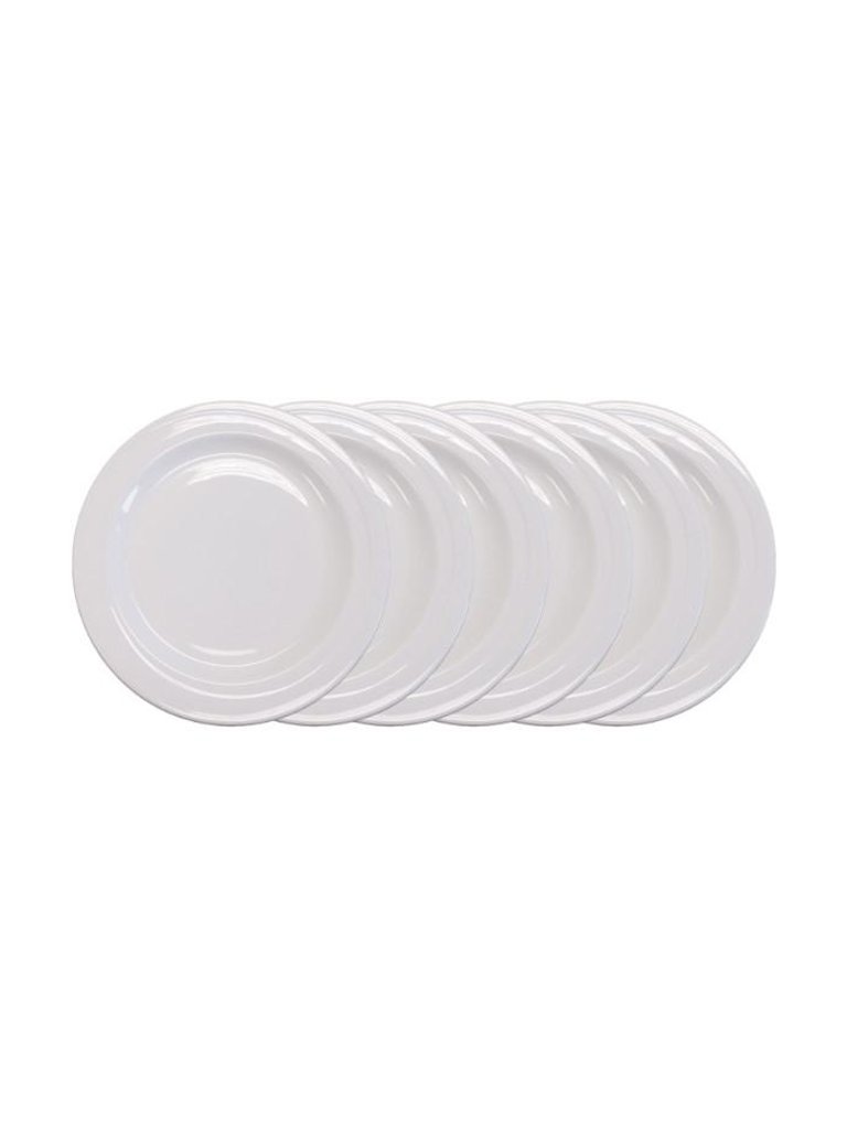 BergHOFF Elan 8.5" Porcelain Wide Rim Salad Plate, Set of 6
