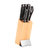 BergHOFF Essentials 7pc Triple Riveted Knife Block, Quadro