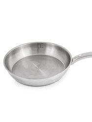 BergHOFF Essentials Belly Shape 18/10 Stainless Steel 10.5" Skillet with Stainless Steel Lid 2.5Qt.
