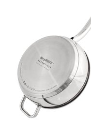 BergHOFF Essentials Belly Shape 18/10 Stainless Steel 6Pc Starter Set, Stockpot, Saucepan, Deep Skillet, Metal Lid