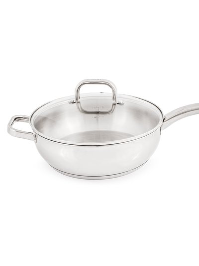 BergHOFF BergHOFF Essentials Belly Shape 18/10 Stainless Steel 9.5" Deep Skillet With Glass Lid 3.2Qt. product