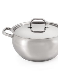 BergHOFF Essentials Belly Shape 18/10 Stainless Steel 9.5" Stockpot with Stainless Steel Lid 5.5Qt. - Stainless Steel