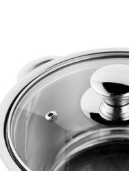 BergHOFF Essentials Gourmet 12Pc 18/10 Stainless Steel Cookware Set, Black Handles