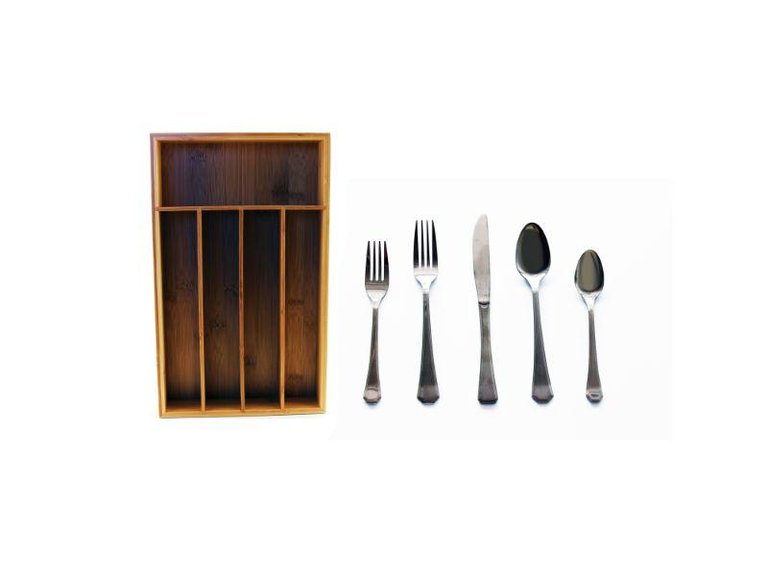 BergHOFF Flatware Service for 12 with Organizer