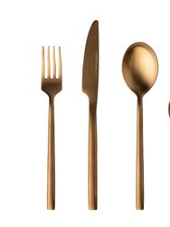 BergHOFF Gem 16pc Flatware Set, Gold Plated