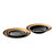 BergHOFF GEM 40Pcs Dinnerware & Flatware Set, Black & Gold