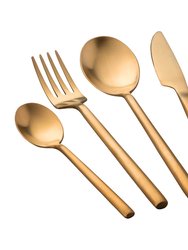 BergHOFF Gem 4pc Flatware Set, Gold Plated