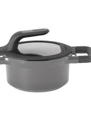 BergHOFF GEM 6.25" Non-Stick Covered Casserole, 1.6 QT, Grey - Grey