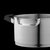 BergHOFF GEM 6Pc Downdraft 18/10 Stainless Steel Cookware Set, Black Handles