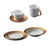 BergHOFF GEM Dinnerware 6PC Place Setting - White and Gold