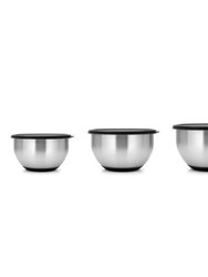 BergHOFF Geminis 8Pc Stainless Steel Mixing Bowl Set with Lids