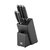 BergHOFF Graphite Stainless Steel 6Pc Knife Block Set - Black