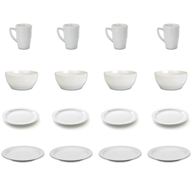 BergHOFF Hotel 16PC Porcelain Dinnerware Set