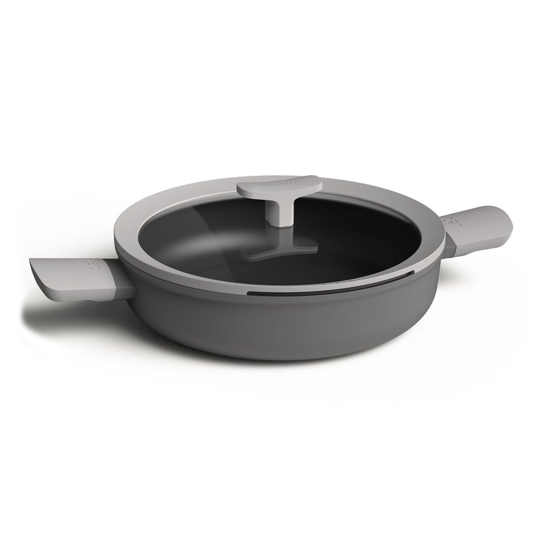 BergHOFF Leo 10.25" Non-Stick Covered 2-Handle Saute Pan, Grey - Grey