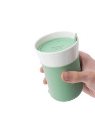 BergHOFF Leo 11.16oz Porcelain Travel Mug, Green, Set of 2