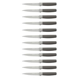 BergHOFF Leo 12Pc Nonstick Steak Knives - Black/Silver