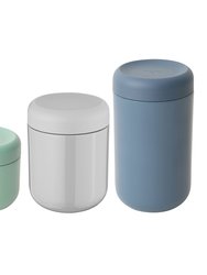 BergHOFF Leo 3Pc Graduated Container Set, Green, Grey, & Blue - Green/Grey/Blue