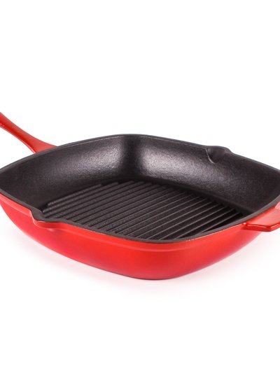 BergHOFF BergHOFF Neo 11" Cast Iron Square Grill Pan, Red product