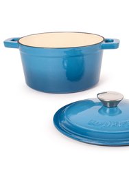 BergHOFF Neo 3Qt Cast Iron Covered Dutch Oven, Blue