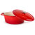 BergHOFF Neo 5QT Cast Iron Oval Covered Casserole, Red