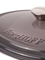 BergHOFF Neo 5qt Cast Iron Oval Covered Dutch Oven, Oyster