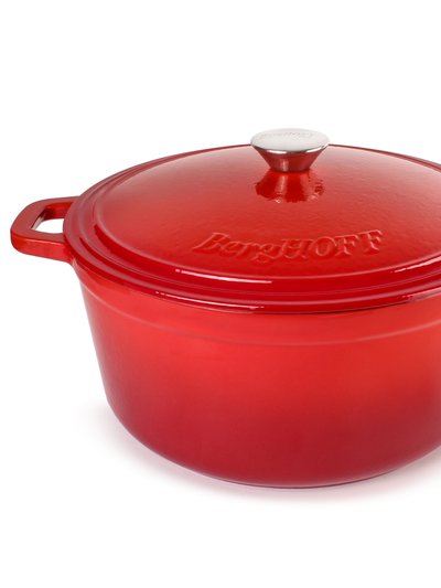 BergHOFF BergHOFF Neo 7QT Cast Iron Round Covered Dutch Oven, Red product