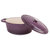 BergHOFF Neo 8QT Cast Iron Oval Covered Casserole, Purple