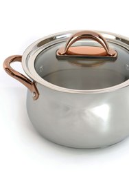 BergHOFF Ouro Gold 18/10 SS 10" Dutch Oven with Glass Lid