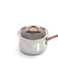 BergHOFF Ouro Gold 18/10 SS 6.25" Saucepan with Glass Lid